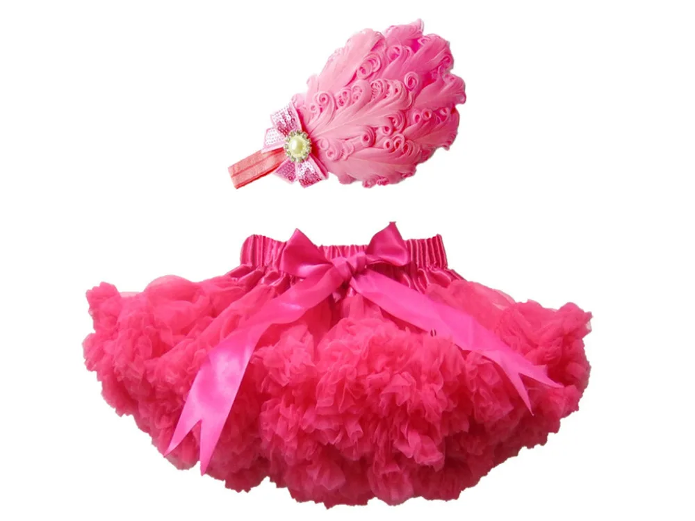 2015 Hot Sale High Quality Baby Girl Outfit Baby Girls Skirt With Feather Headband Baby Tutu