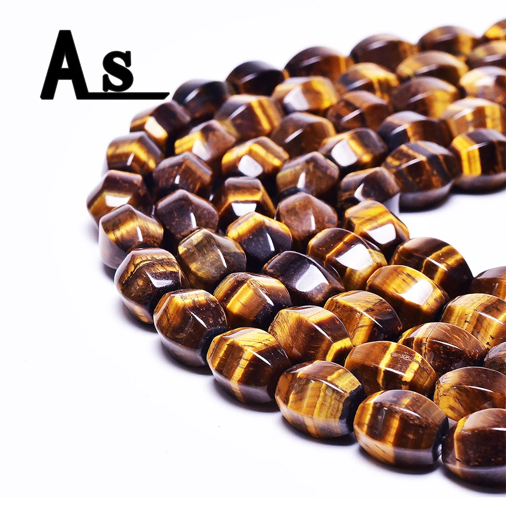 Asingeloo 10*14 мм Форма риса бусины с тигровым глазом высокое качество Fit Diy Цепочки и