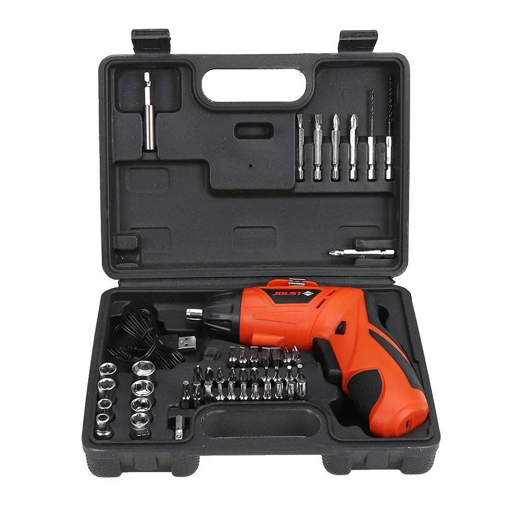 woodworking tools Electric Screwdriver Toolbox 4.2V 45Pcs Drill Tool Set With USB Battery Charging herramientas ferramenta woodworking tools Electric Screwdriver Toolbox 4.2V 45Pcs Drill Tool Set With USB Battery Charging herramientas ferramenta