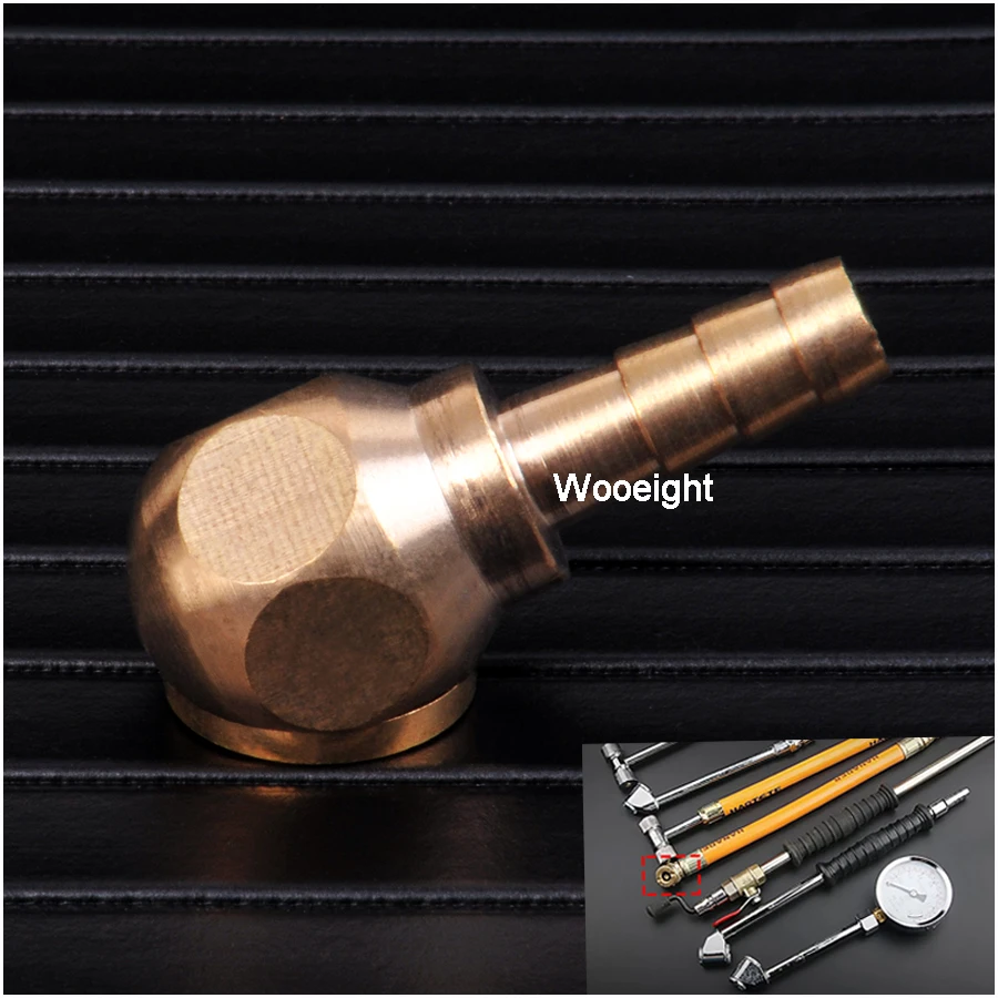 1PCs 8 mm Self-locking Head Full Copper Ball Inflatable Mouth Deflated Cheer Mouth Car Motorcycle Tire Valve Connector (2)