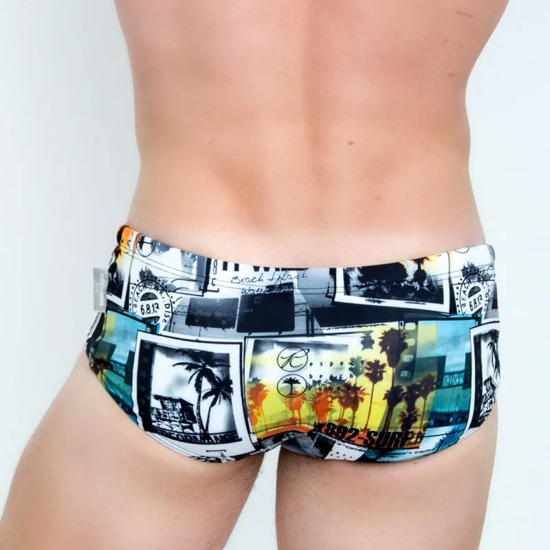 Taddlee Brand Sexy Men Swimwear Swimsuits Swim Boxer Briefs 3d Printed Men's Board Beach Surfing Shorts Trunks Gay Pouch