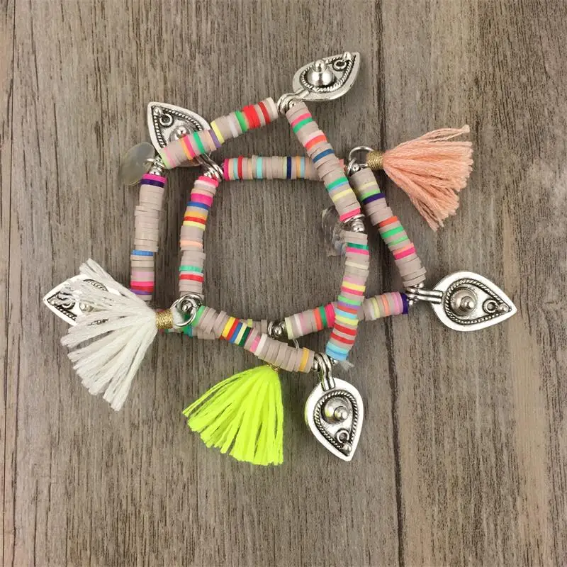Браслеты для женщин Bijoux Femme Boho браслет с кисточками богемные Ювелирные изделия