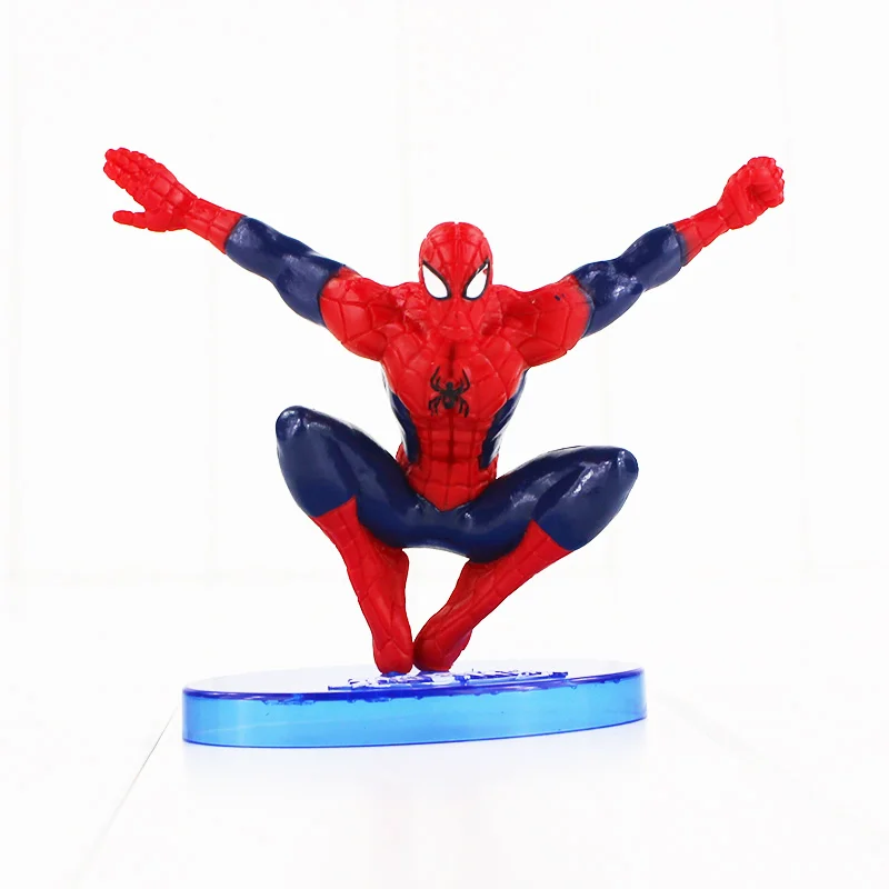 1 stücke 9cm Spiderman Spielzeug Superheld The Amazing Spider man PVC