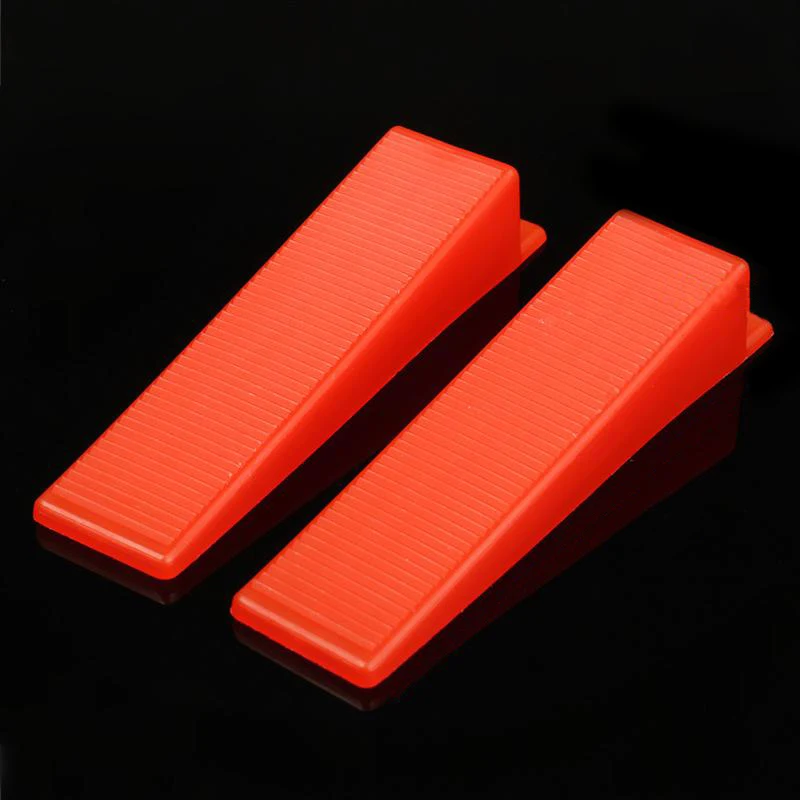 300Pcs Plastic Ceramic Tile Leveling System 200 Clips+100 Wedges Tiling Flooring Tools Wedges Clips