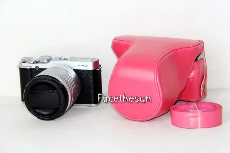 PU leather camera bag fuji -28