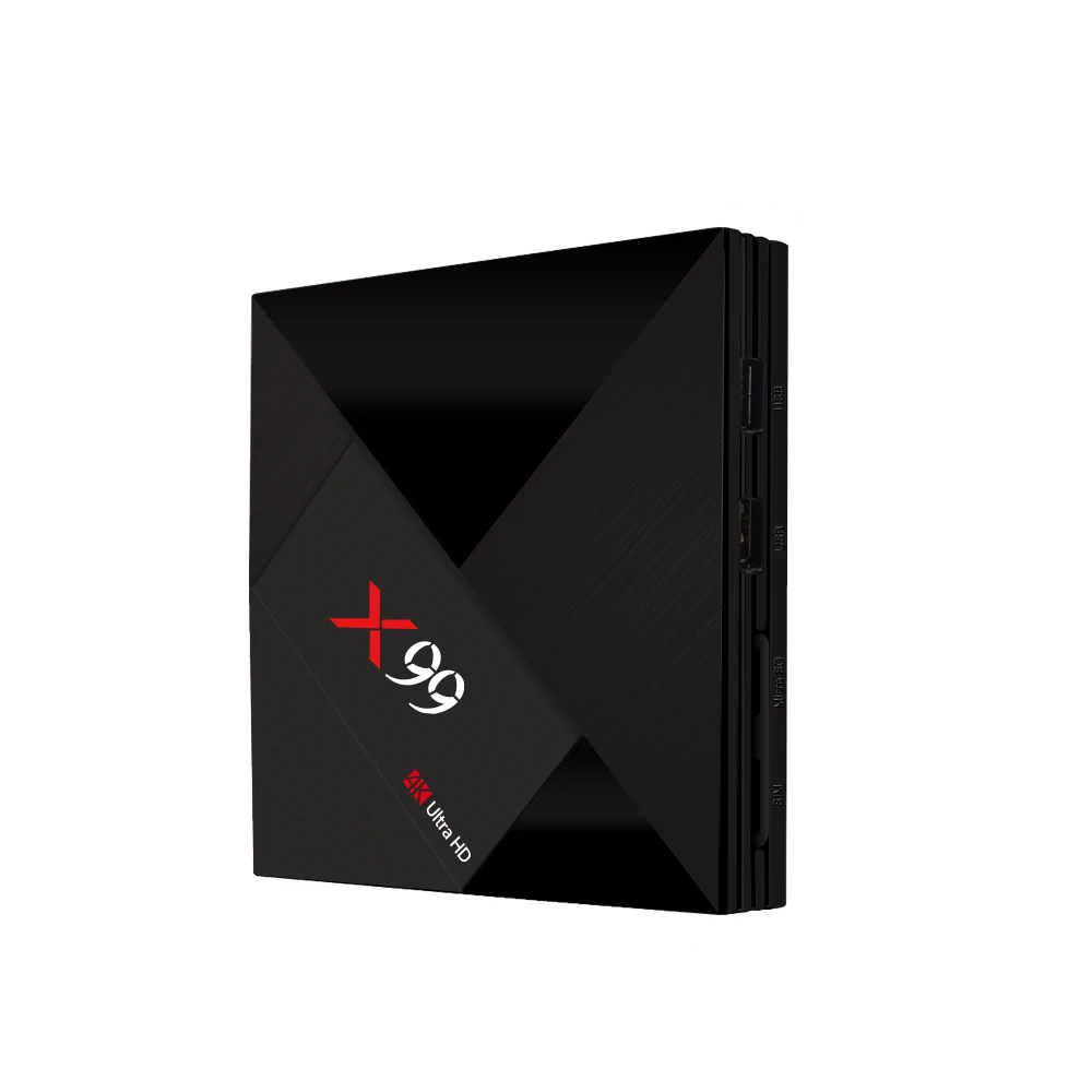 x99 rk3399 4gb 64gb smart android tv box 7.1 2.4g / 5g wifi bluetooth usb h.265 4k 4.1 3.1 gen1 type - c / a media player pk h96