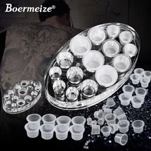 Чернильница для тату держатель набор пигментный контейнер Кепка постоянный макияж бровей Губы микроблейдинг удлинители ресниц Набор инструментов