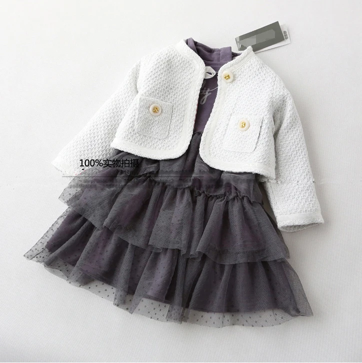 

2015 new baby girls dress for spring and autumn ,girls princess dress with long-sleeve ,baby birthday cotton dress.