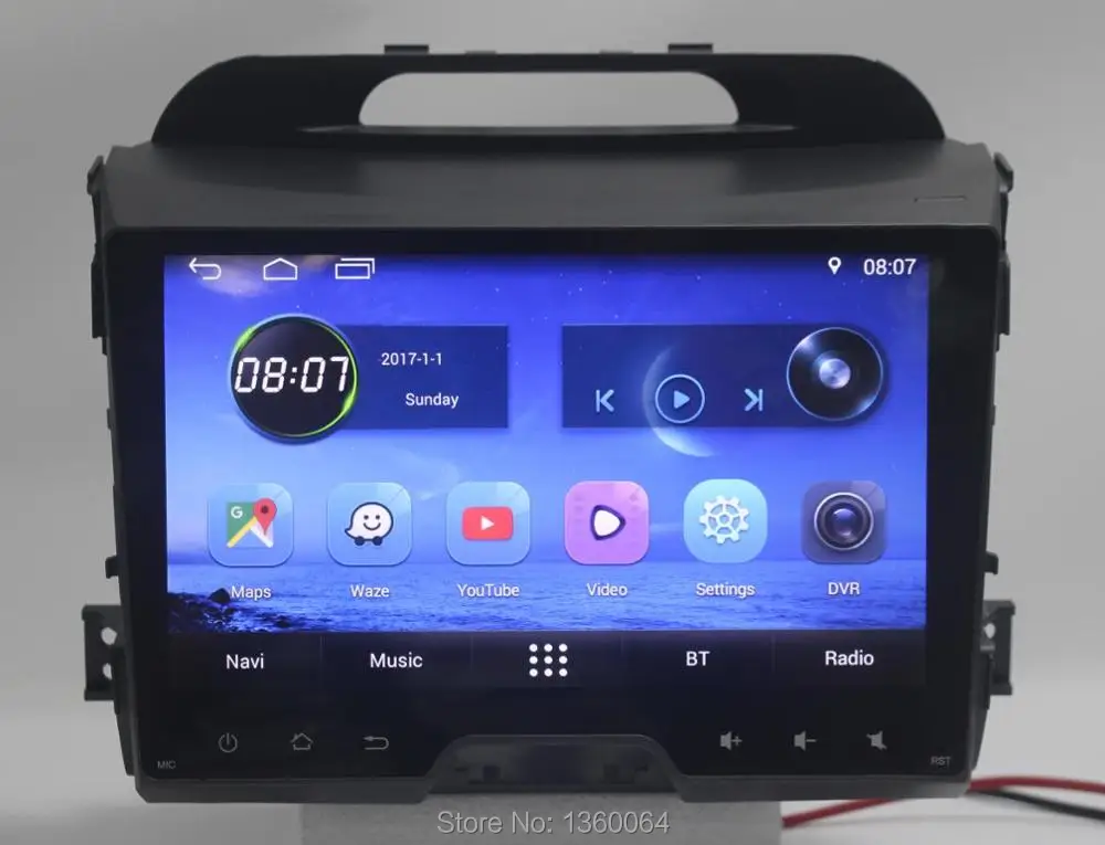 Excellent Nedehe Quad core 2G RAM+16G ROM Android 6.0 car dvd gps navigation car radio stereo for KIA sportage 2011 2012 2013 2014 2015 8