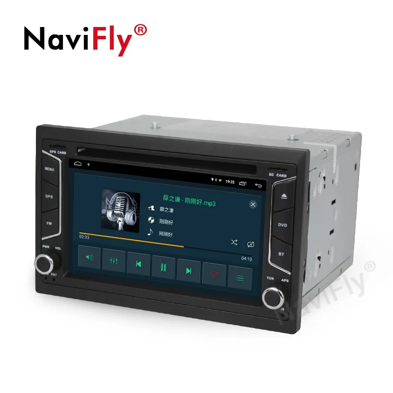Perfect Navifly 2din Android 9.1 Universal Car GPS Navigation For universal Nissan TOYOTA Honda KIA Hyundai Mazda radio player RDS 2+32G 4