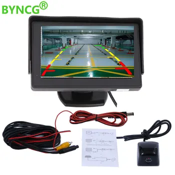 

Car Monitor 4.3 inch TFT LCD Car Rear View Camera Metal body Car Rearview Camera Monitor Mini Car Parking Reverse Backup Camera