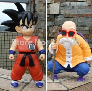 

2pcs/set Dragon Ball Z Goku Master Roshi Action Figure PVC Collection figures toys for christmas gift brinquedos with Retail box