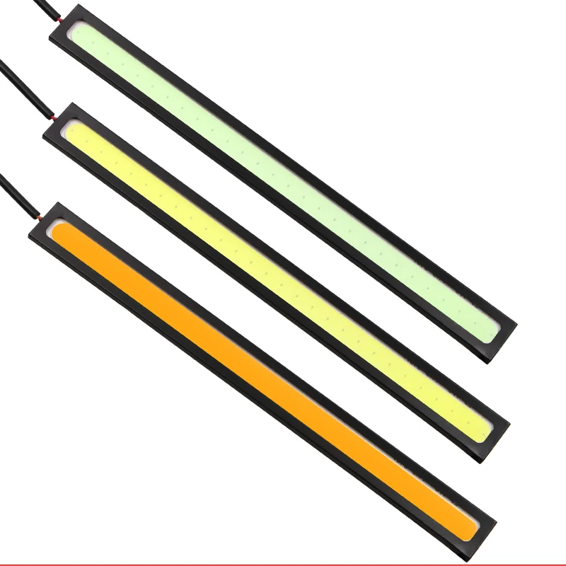 1 шт. обновленный ультра яркий светодиодный дневные ходовые огни DC 12 В 17 см водонепроницаемый авто DRL COB водительские Противотуманные фары для автомобиля Стайлинг