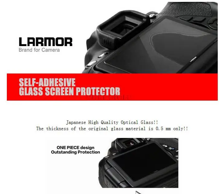Самоклеящееся Оптическое стекло для ЖК экрана камеры LARMOR GGS canon 5D3|screen protector|larmor