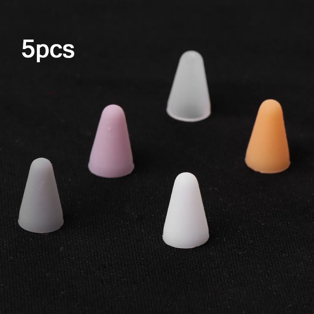 

5pcs Mute Silicone Replacement Tip Case Nib Cover Skin For Apple Pencil 1st 2nd Stylus Touchscreen Pen
