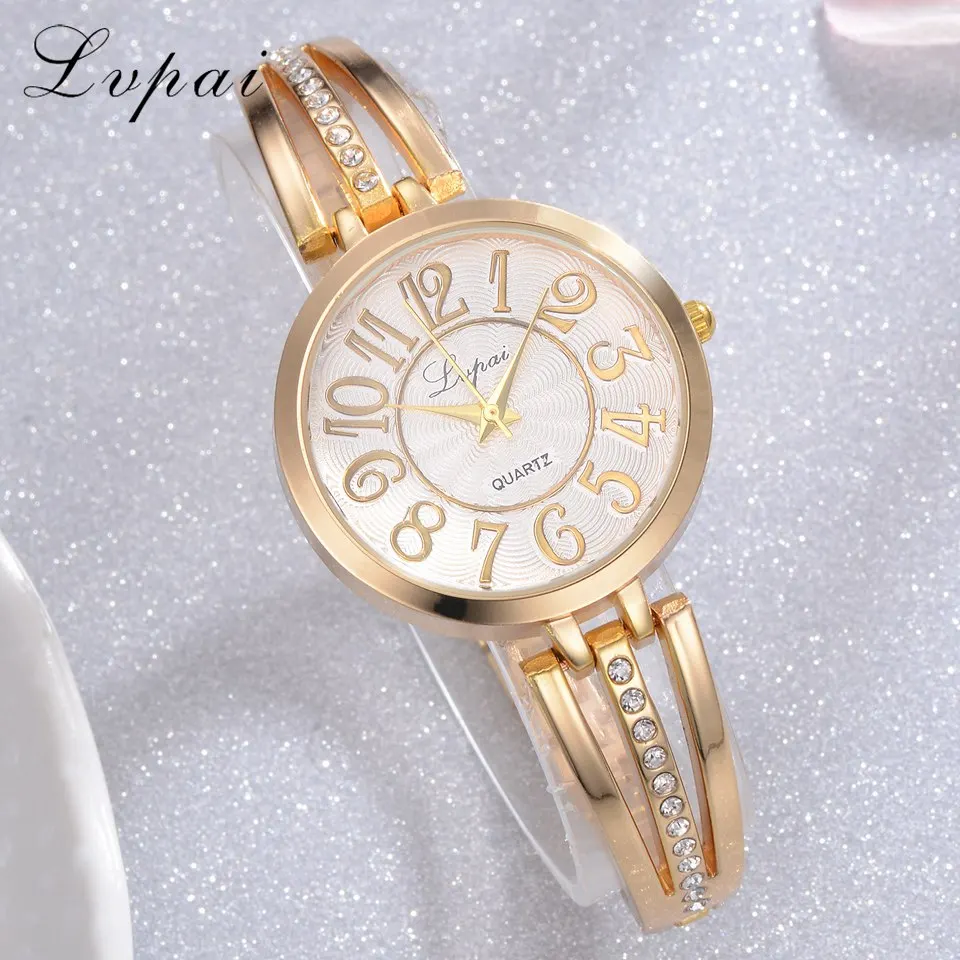 

2018 Lvpai Brand Fashion Ladies Luxury Watch Casual Women Business Quartz Wristwatch Clock Luxury Womens Gold Dress Watch LP188