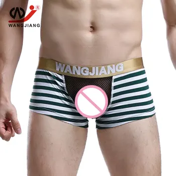 

Sexy Gay Men Underwear Cueca Boxer Transparent Mens Sexy Underwear Calzoncillos Sexy Erotic Homens Cotton Gay Cueca
