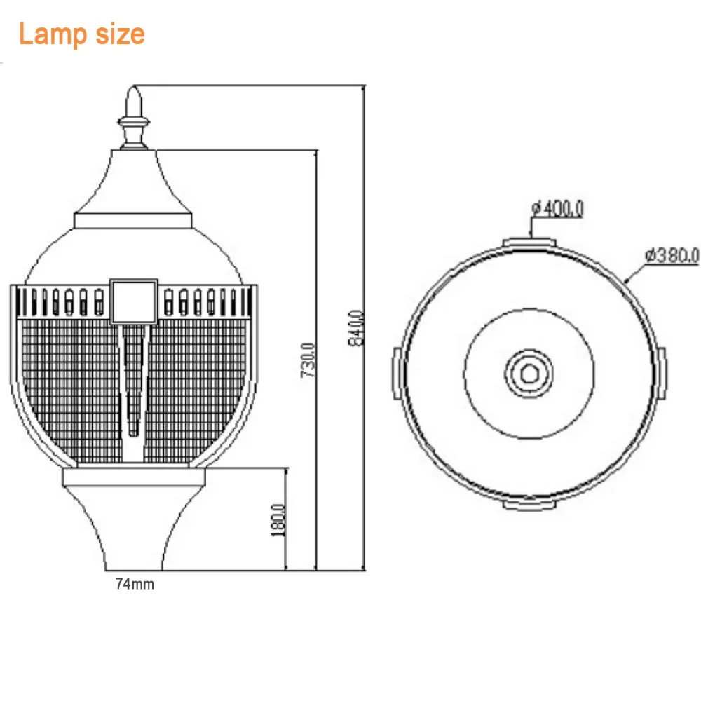 garden post top light4