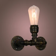 Промышленные настенные бра креативный Железный Лофт стиль напоминающий водопроводные трубы Бар Искусство настенный светильник бра настенный держатель освещения