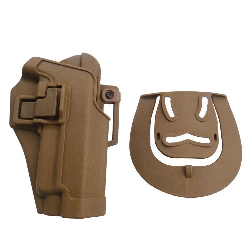 Blackhawk CQC Duty Holster Right Hand Tan/Black Paddle Belt Holster