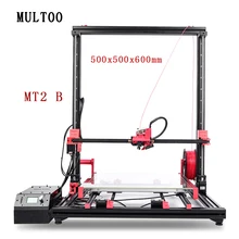 MULTOO MT2 Printer Large Printing Size High Quality Precision 500*500*600 Full Metal Single Dual 3D Printer Precise Ball screw tronxy 3d printer kit printing plus size 330 330 400mm metal frame structure high precision 3d printer diy kit dual z lead screw