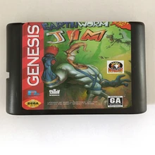 Высокое качество 16 бит sega MD игровой картридж для системы Megadrive Genesis- Earth Worm Jim