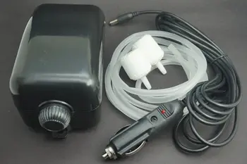 

12V Car Charger Cable 4.5W Aqua Air Pump Air Oxygen Fountain Fish Tank 2 Outlet