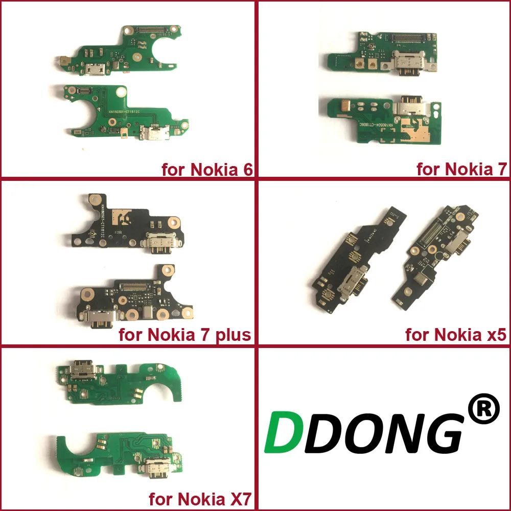 10 шт. для Nokia 6 7 p Plus X5 X7 зарядный гибкий кабель зарядная плата порт USB разъем док