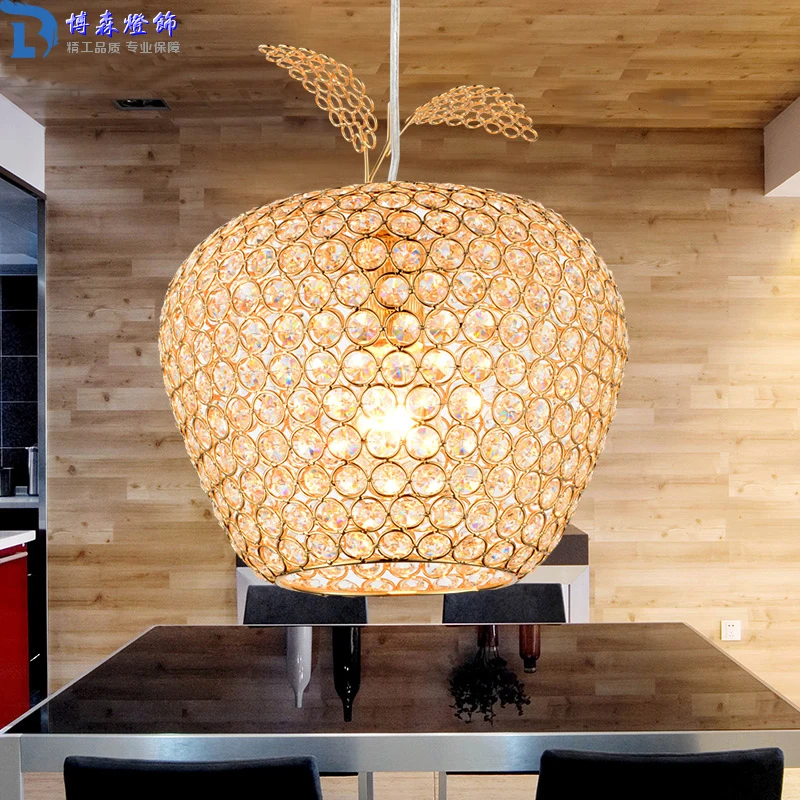 Get Restaurant Interior Lighting Aliexpress Com Modern Crystal Res Pendant Lamp Gold Lampshade Light Fixtures For Restaurant Hanglamp E27 Home Decor Bedroom