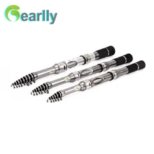 1,5 м 1,8 м 2,1 м портативная телескопическая морская Удочка из углеродного волокна для путешествий Спиннинг рыболовная удочка аксессуары