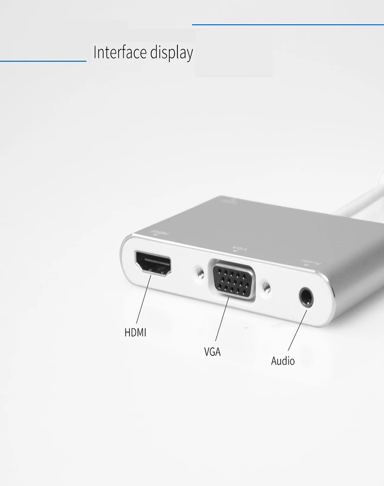 Для освещения USB в HDMI VGA видео конвертер цифровой ТВ адаптер для IPhone 6/6 S/7/7 S/8/plus 6S IPad серии для Apple Air