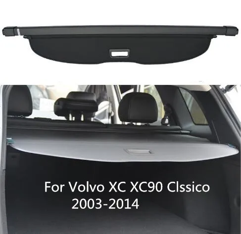 

High Qualit Car Rear Trunk Cargo Cover Security Shield Screen shade Fit For Volvo XC90 Clssico 2003-2014 BY EMS