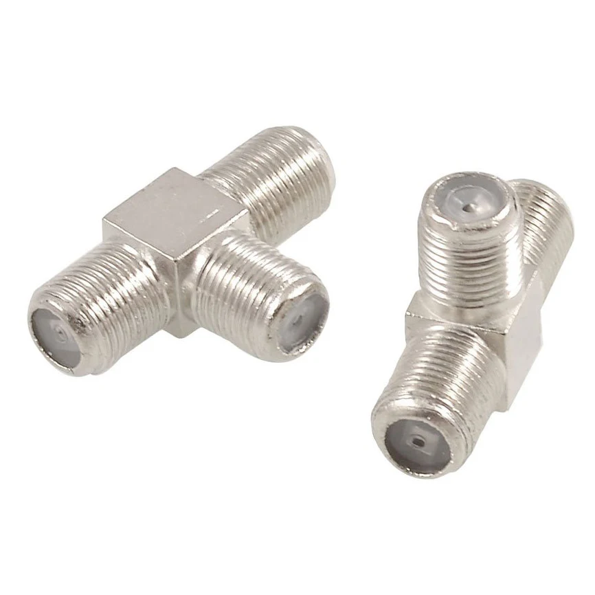 Тройник для антенного кабеля -6db. Тройник антенный телевизионный 1f-2m. Т образный ответвитель антенного кабеля. Краб тройник антенный, asv 25. Тройник n male - 2 n female.