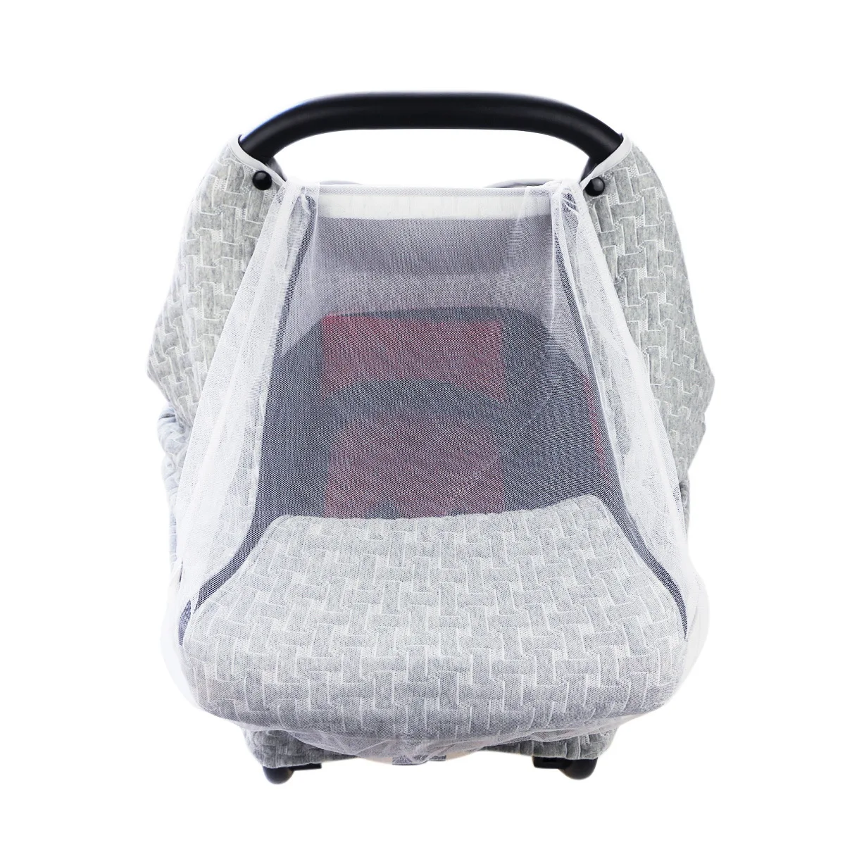 

Baby stroller gray mosquito net shade cover Heat insulation cooling cotton cover towel