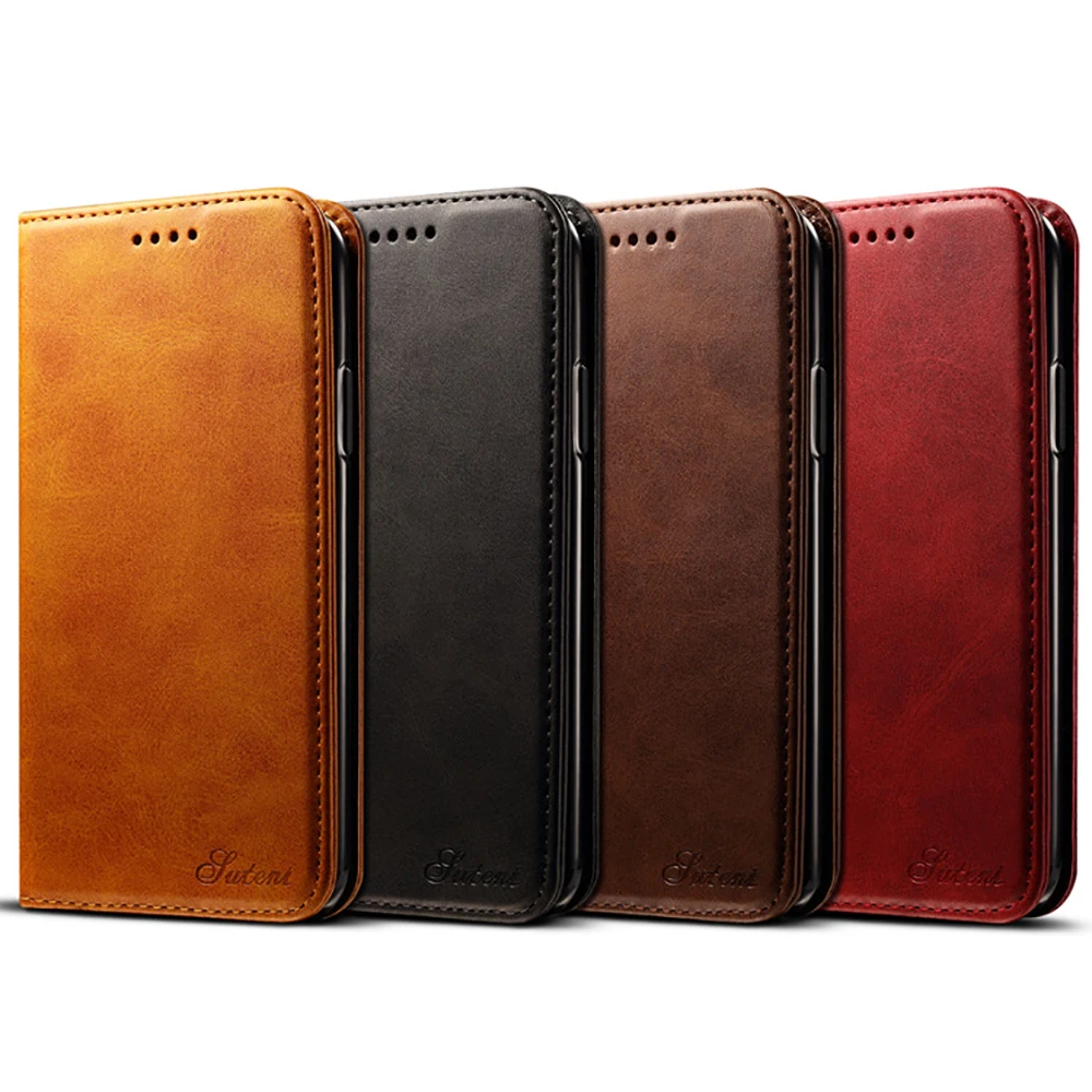 

New PU Leather Filp Case for iPhone X Mobile Phone Card Case for iPhone 8/7/6 Plus Mobile Shell Cover for iPhone 6 7 8
