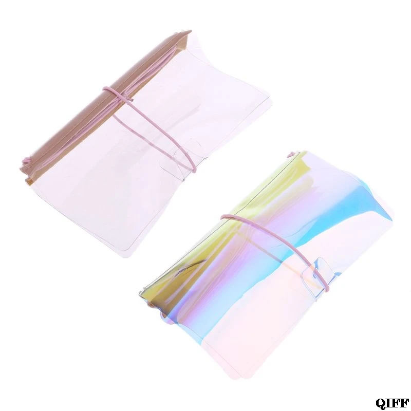 

PVC Binder Transparent Notebook Diary Note Book Planner Cover Scrapbook Case School Office Supplies Collection Gift