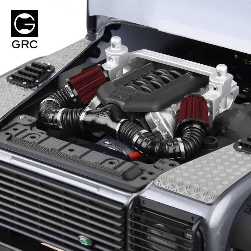 

Simulated Engine Motor Cooling Fan /Air filter /Aluminum Body Mount for Traxxas TRX-4 GRC