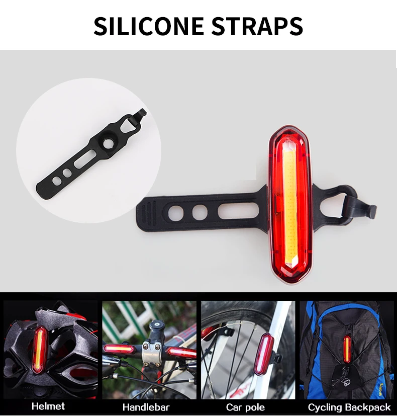 Discount WHEEL UP Bike Tail Light Bicycle Rear light Cycling Tail-lamp Led Light Waterproof MTB USB Rechargeable Polychromatic Taillight 16