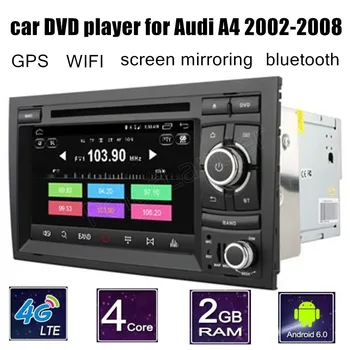 

7" inch 2 din Car DVD Player GPS Touch Screen Radio Bluetooth for Audi A4 2002-2008 support rear camera