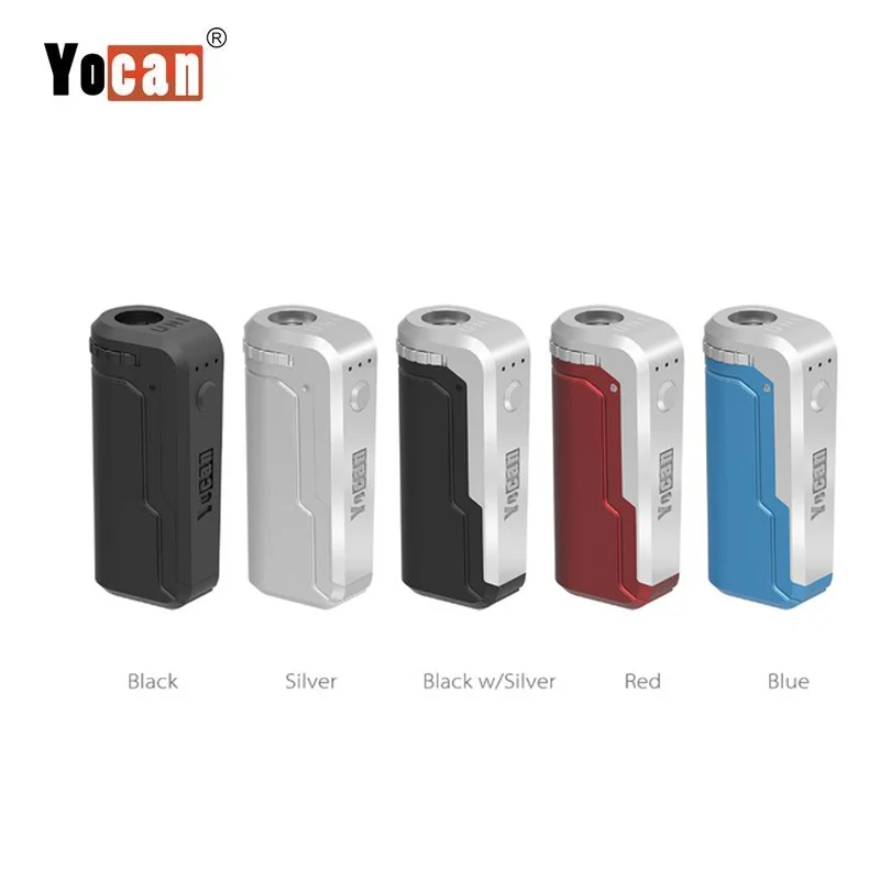 

Yocan Uni Vape Box Mod 650mAh Battery in Adjustable Width Magnetic 510 Thread Adapter for V9 All Thick CBD Oil Cartridges Kit