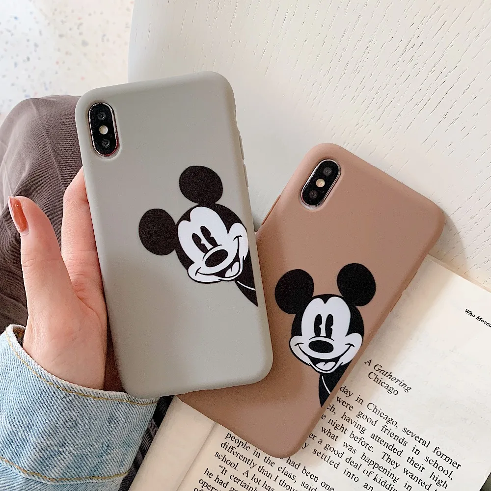 

Soft TPU Phone Case For iPhone XS MAX XR X 8 7 Plus Case Cartoon Mickey Mouse For iPhone 6 6s Case Silicone Back Cover Capa