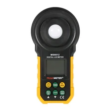 HHTL-PEAKMETER MS6612 Цифровой Люксметр ручной многофункциональный измеритель для светильник измерения освещенности