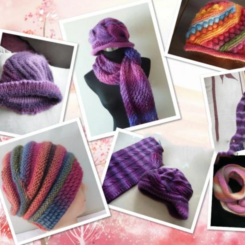 1 шар 100 г ручная работа радужная цветная пряжа для вязания крючком кашемировая