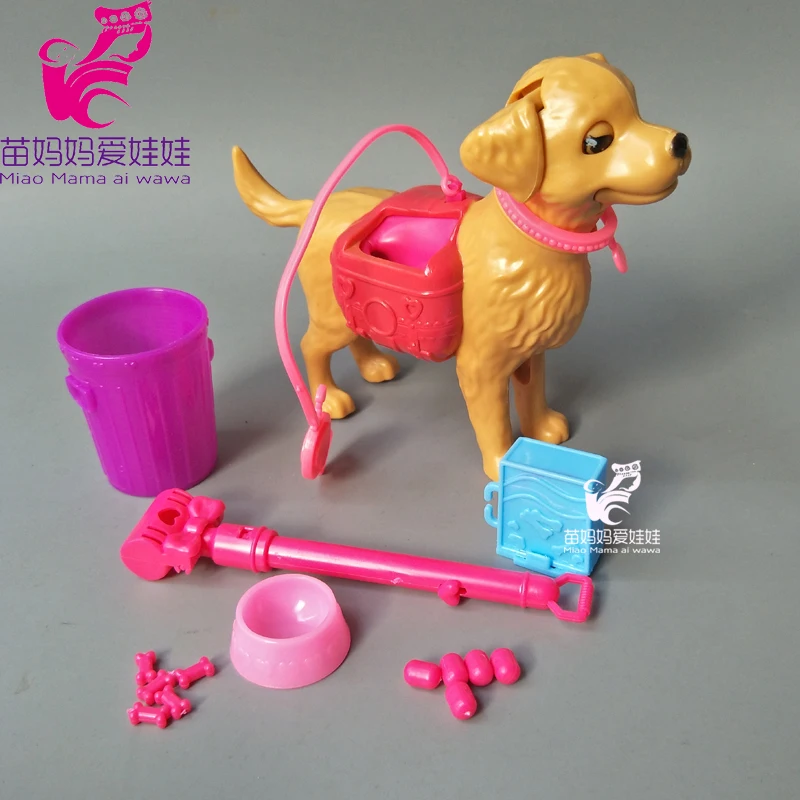 

Dog Pet Sets Dog Food Bones 1:6 Dollhouse Accessories Puppet Toy For Barbie Ken Doll Play House Early Education girl gift