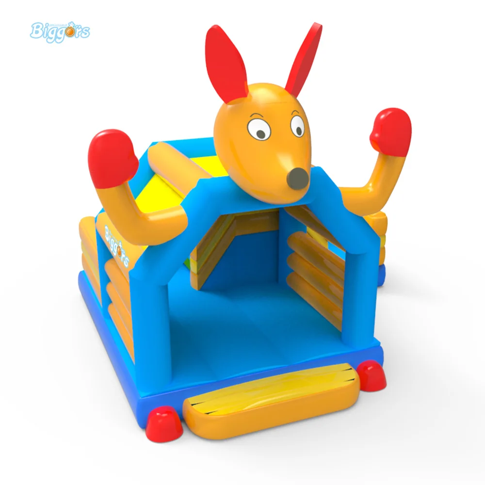 New Design Inflatable Kangaroo Bouncy Castle With Slide Bouncing House