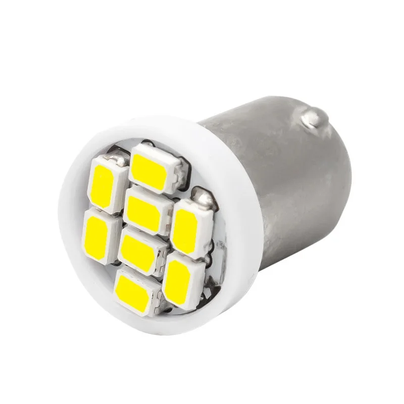 

1PCS High Quality T4W BA9S 8 SMD 1206 LED Interior Light 3020 8smd Wedge Auto Reading Dome Lamps Car Marker Light 8led DC 12V