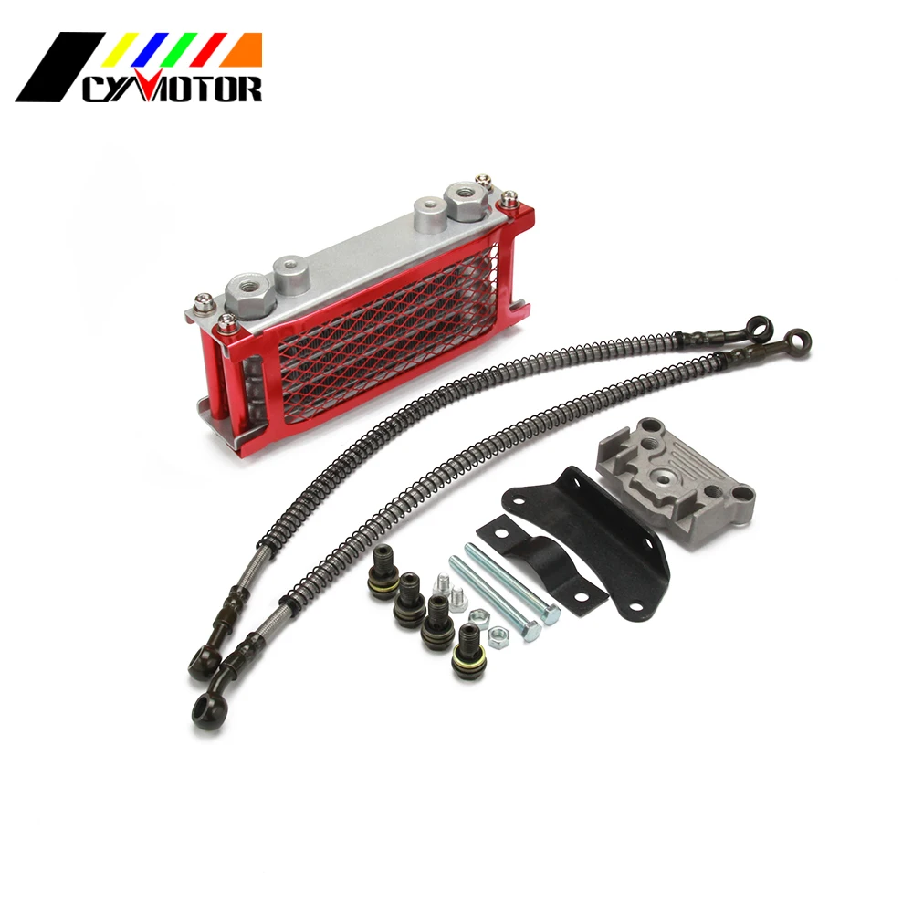 Масляный радиатор для горизонтальных двигателей Loncin Zongshen Lifan Shineray Yinxiang 125 140CC с