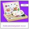 100+Pcs Wooden Multifunction Children Animal Puzzle Writing Magnetic Drawing Board Blackboard Learning Education Toys For Kids 4