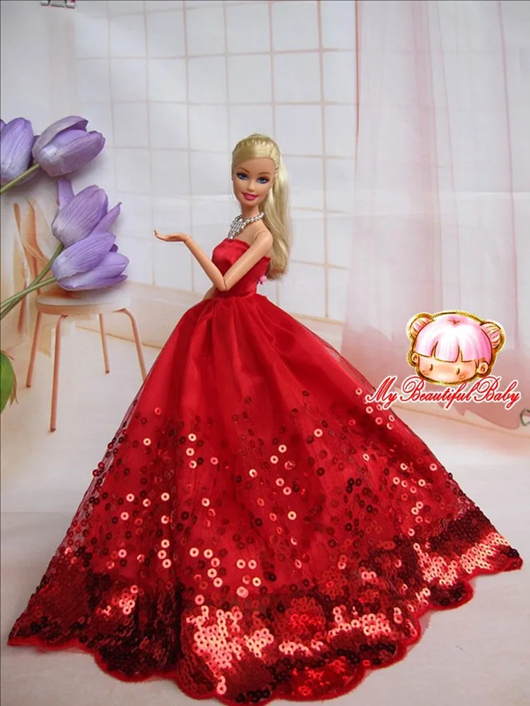 Red Bridal Barbie Doll Gift : Tbdress.com