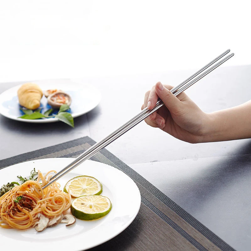 OverLong Round Head Non slip Fried Rice Chopsticks 35cm/13.5 Inch